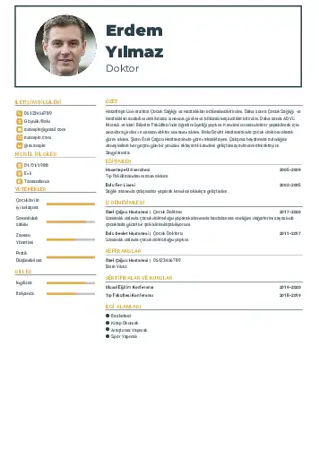 Doktor Cv Örnekleri cv indir